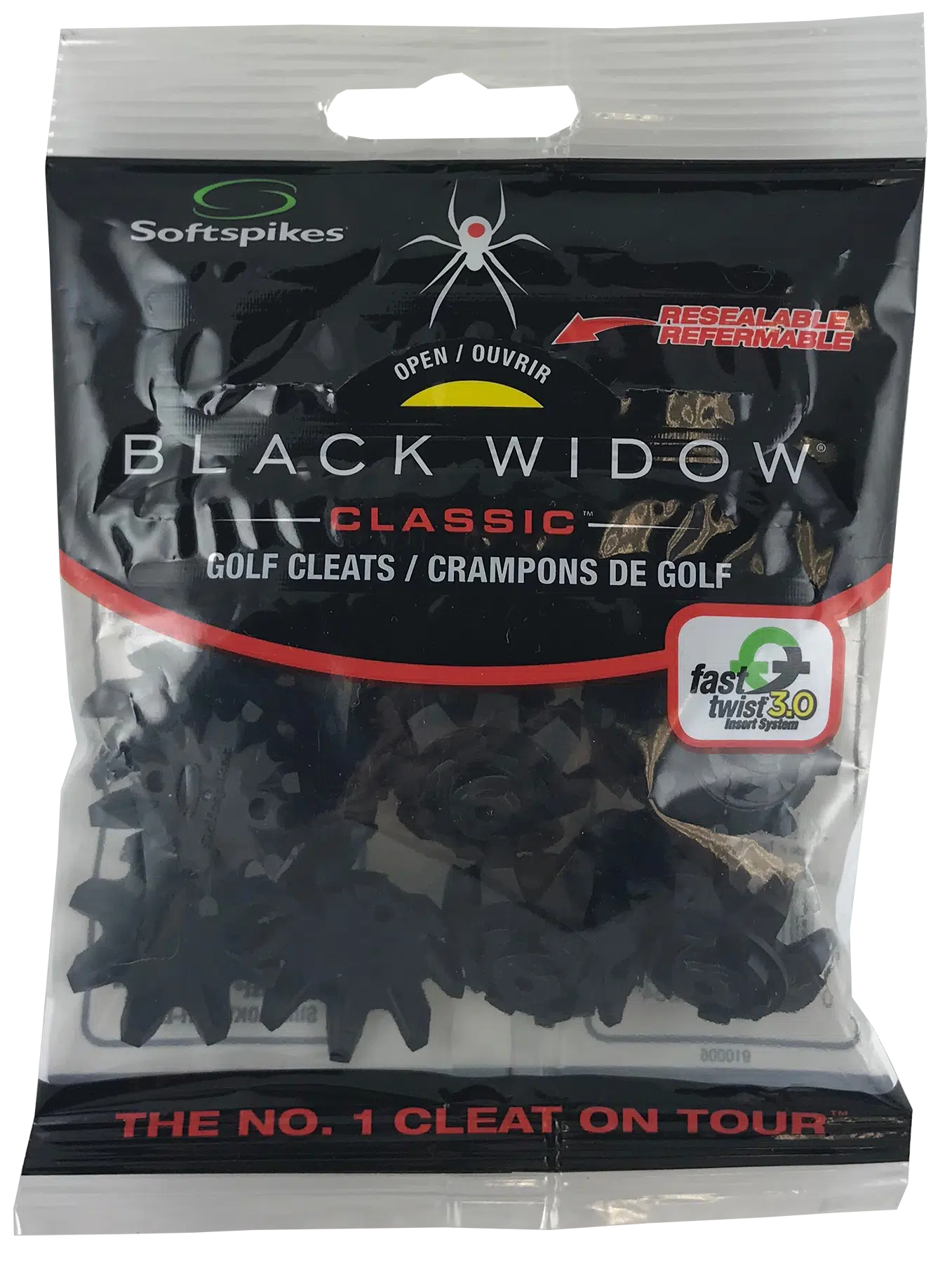 Softspikes Black Widow Golf Cleats Fast Twist® 3.0 Black - Image 2