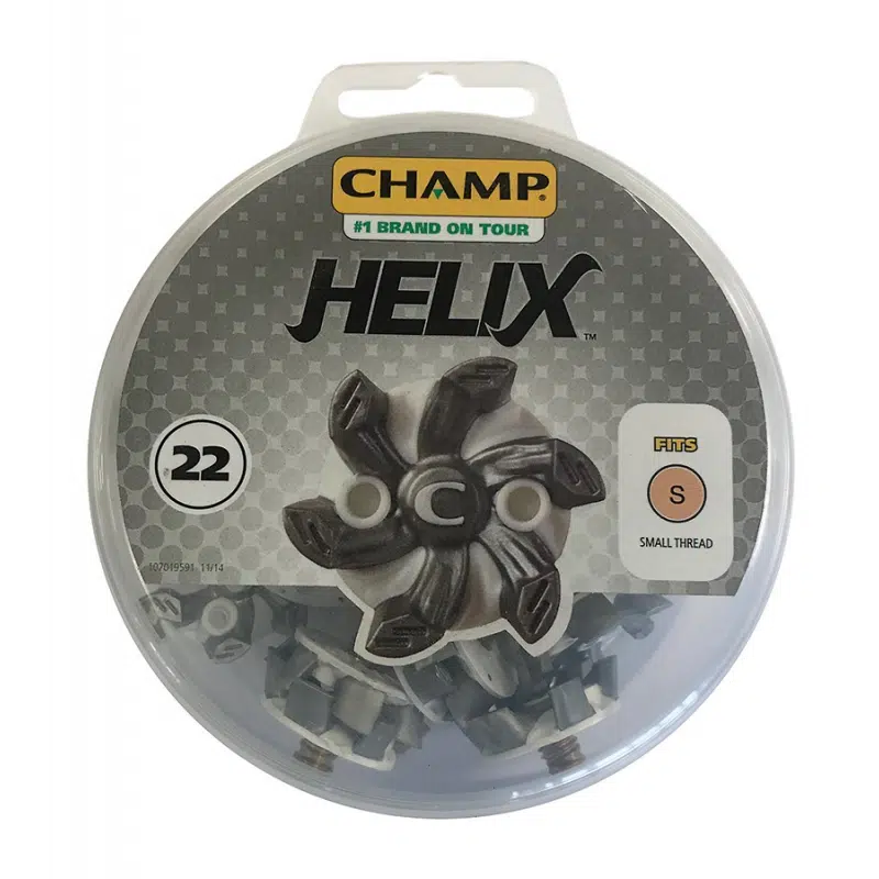 Champ Helix Golf Cleats 6mm Thread Black / Silver - Image 2