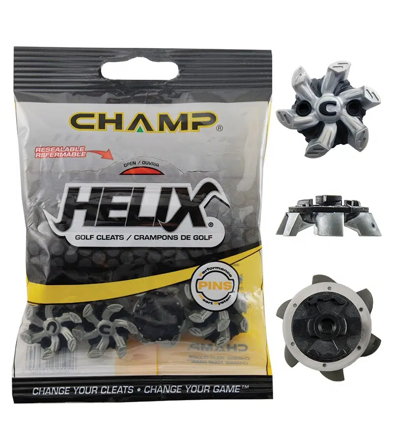 Champ Helix Golf Cleats PINS Thread Black / Silver - Image 2