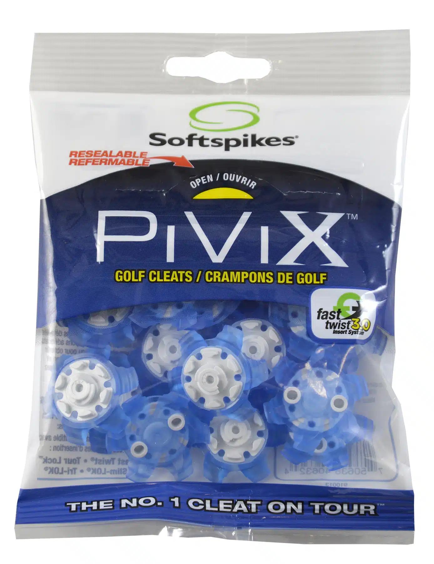 Softspikes Pivix Golf Cleats Fast Twist® 3.0 Blue - Image 2