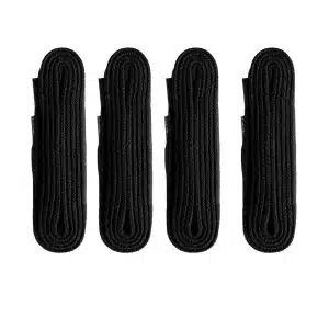 Black 4 Pack Replacement Laces for Under Armour Golf Shoes 100cm (Flat)