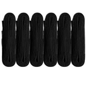 Black 6 Pack Replacement Laces for Under Armour Golf Shoes 100cm (Flat)