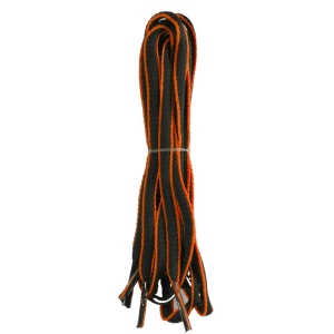 Black/Orange Replacement Laces for Footjoy Golf Shoes 100cm (Oval)
