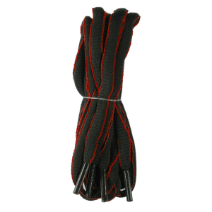 Black/Red Replacement Laces for Footjoy Golf Shoes 100cm (Oval)