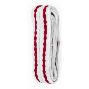 Red/White Striped Replacement Laces for Footjoy Golf Shoes 100cm (Flat)