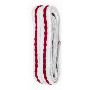 Red/White Striped Replacement Laces for Footjoy Golf Shoes 100cm (Flat)